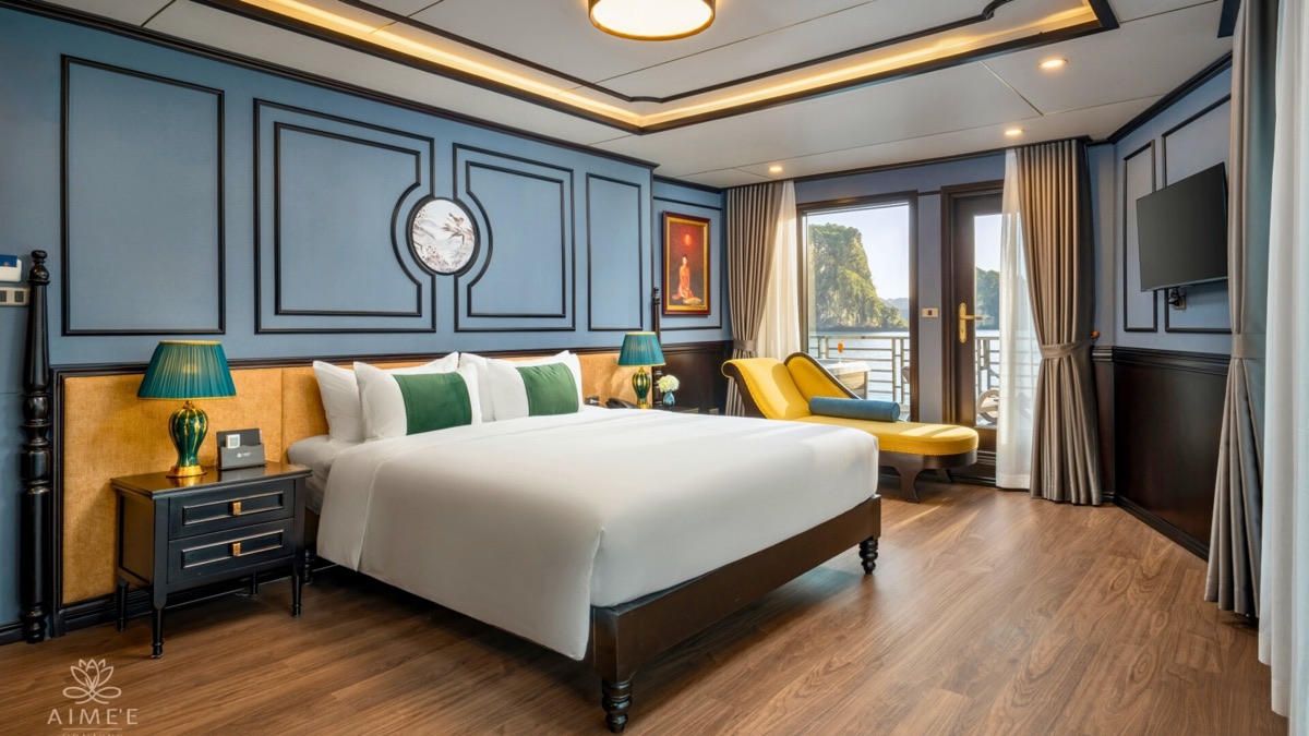 Essence Terrace Suite cabin aboard Aimee Cruise