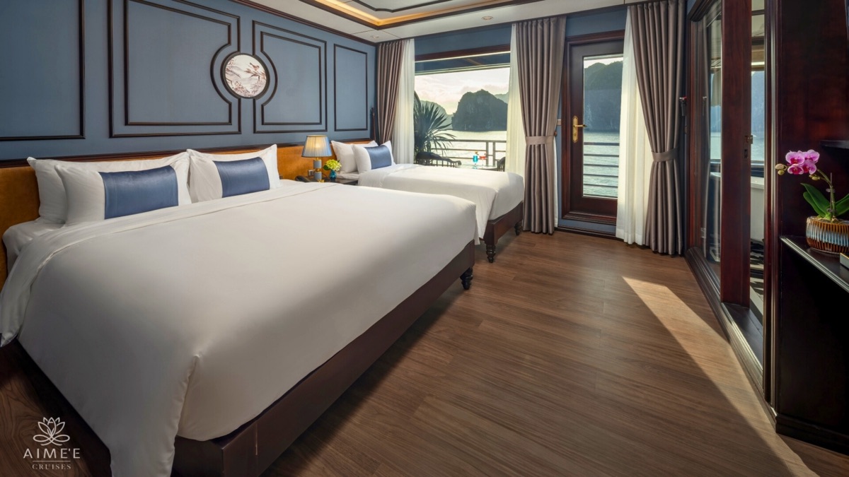 Eden Balcony Suite Triple cabin aboard Aimee Cruise