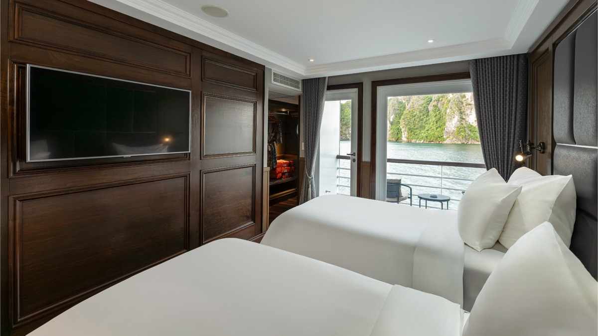 Ambassador Balcony cabin aboard Ambassador Signature Cruise