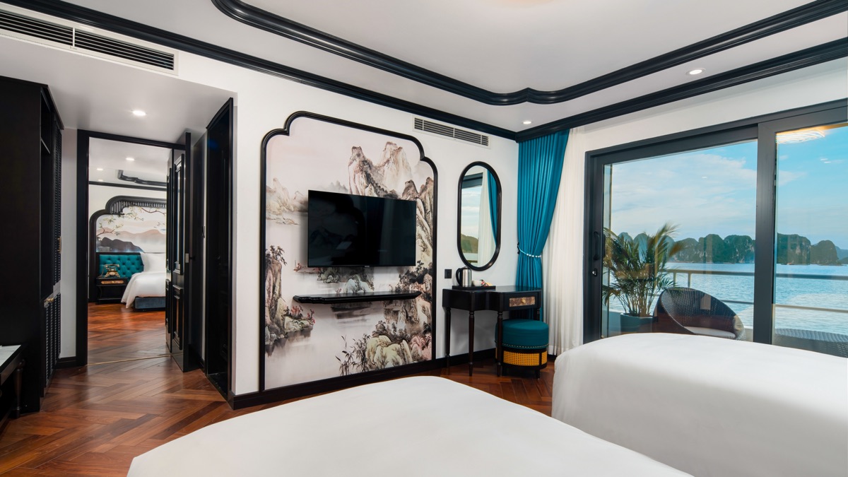 Premier Suite (2nd Deck) cabin aboard Catherine Cruise