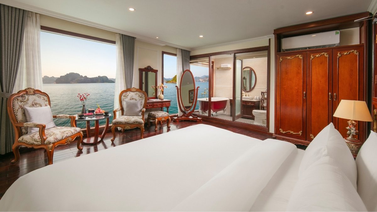 Hanoi - Saigon Suite cabin aboard Emperor Cruises