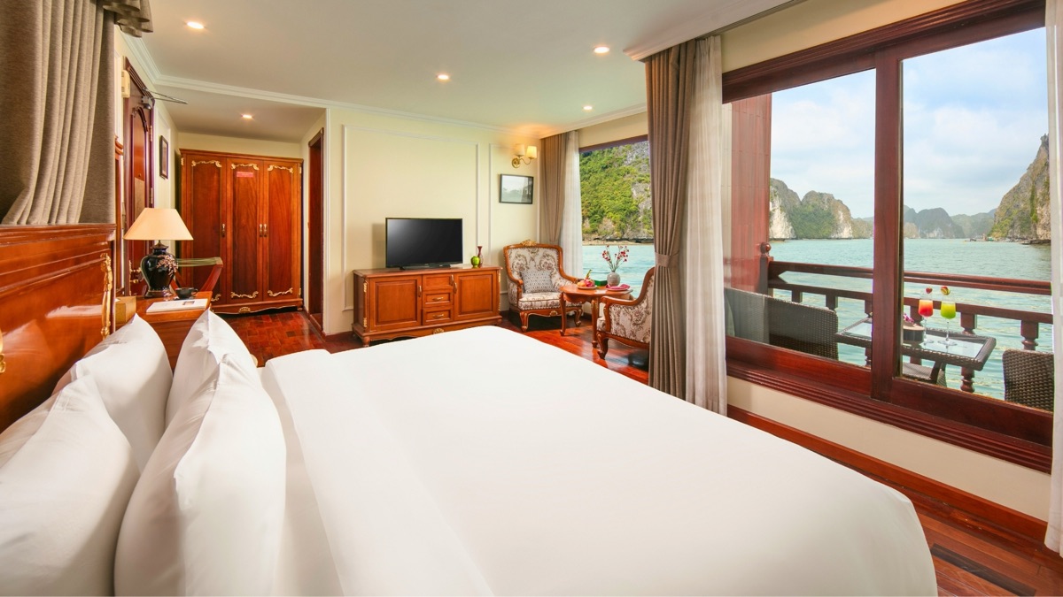 Signature Suite cabin aboard Emperor Cruises
