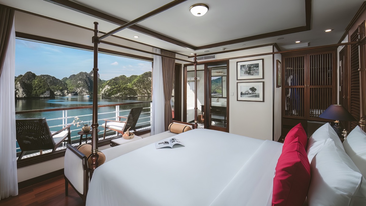 Captain Suites cabin aboard Heritage Binh Chuan