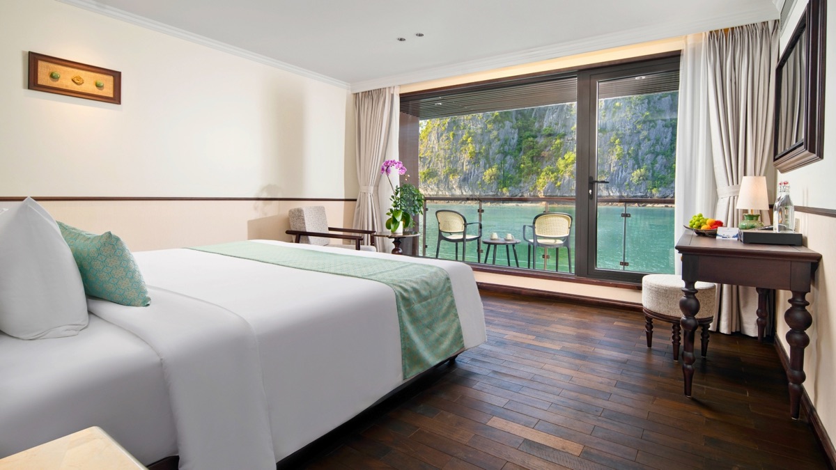 Harmony Suite cabin aboard Lyra Grandeur Cruise