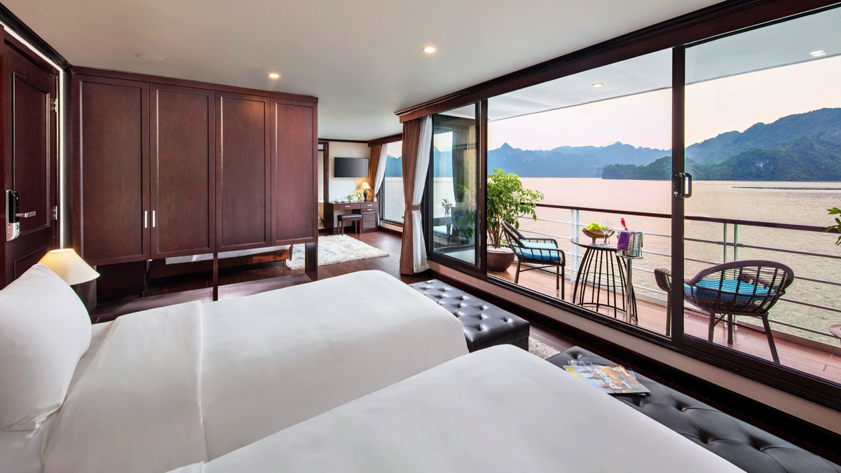 Elegance Family Balcony cabin aboard Mon Cheri Cruise