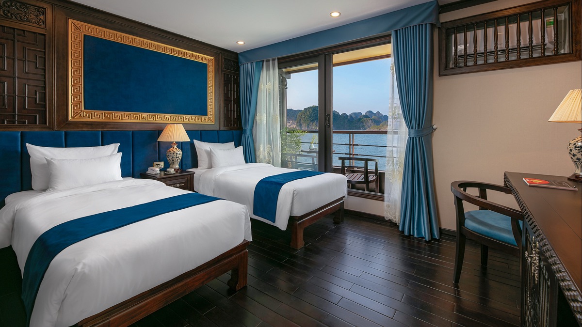 Princess Suite cabin aboard Nostalgia Cruise