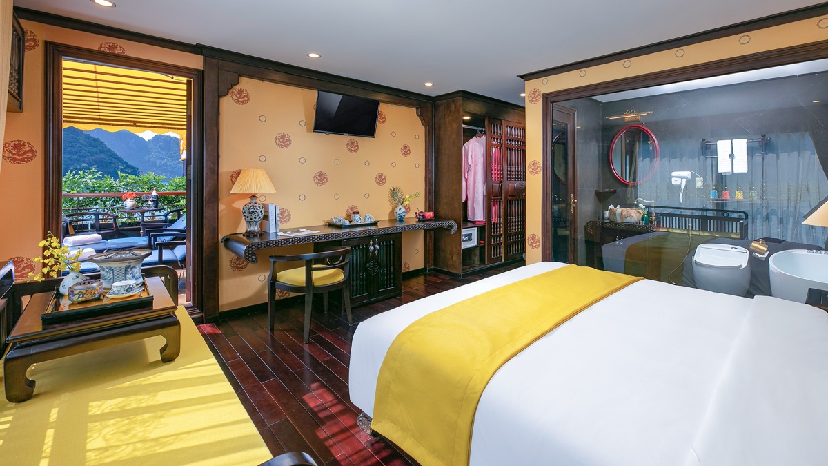 Family Princess Suite cabin aboard Nostalgia Cruise