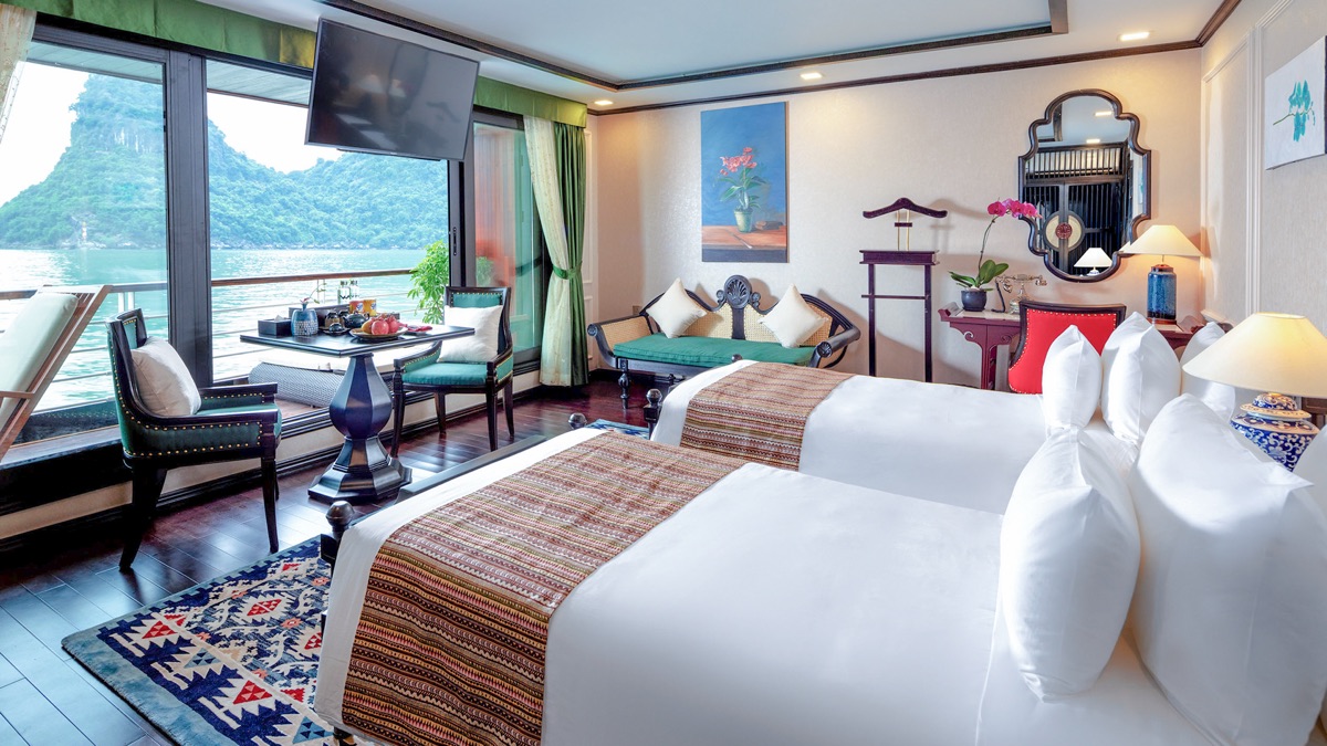 Terrace Suite cabin aboard Orchid Premium Cruise