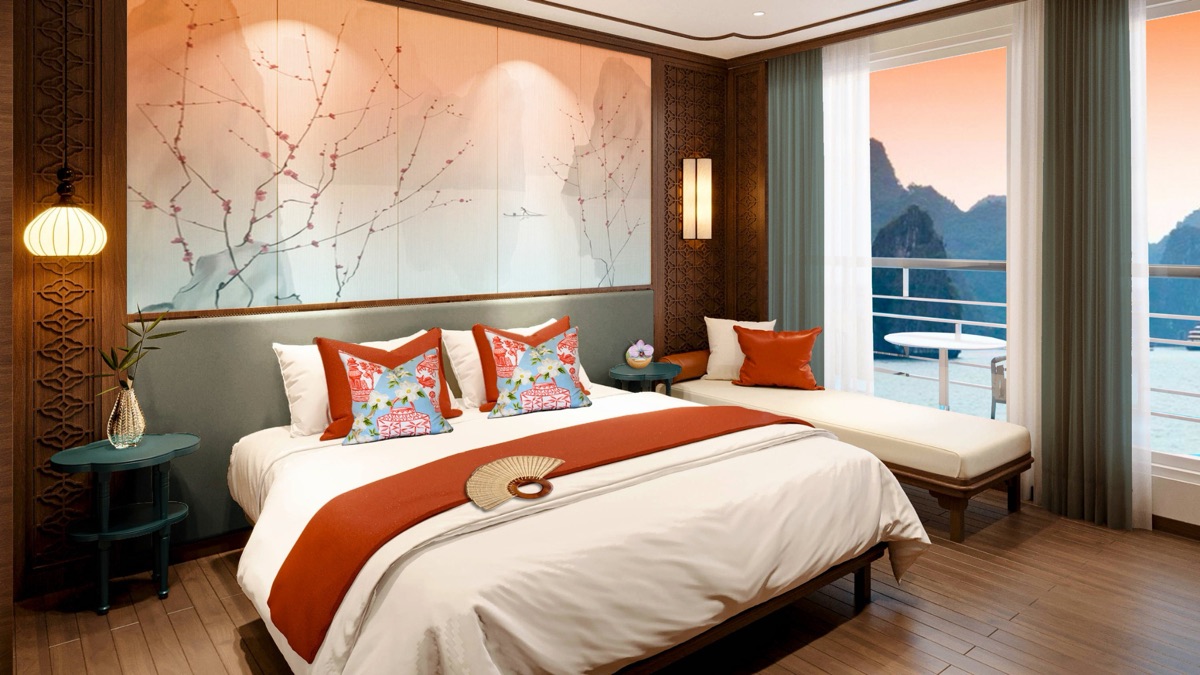 Harmony Balcony cabin aboard Oris Cruise