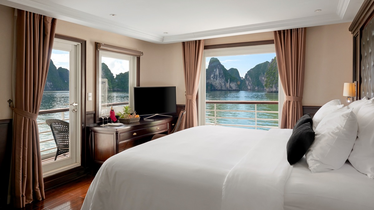 Elegance Balcony Suite cabin aboard Paradise Elegance