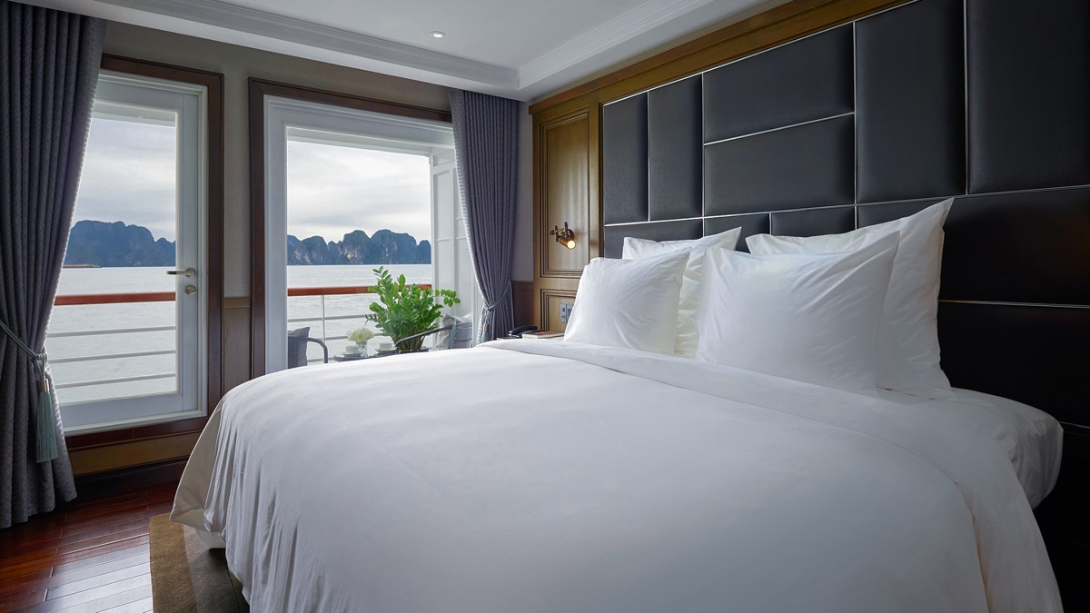Grand Balcony Suite cabin aboard Paradise Grand Cruise