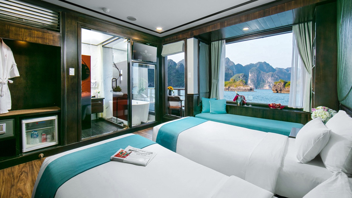 Family Premium Balcony cabin aboard Peony Cruise
