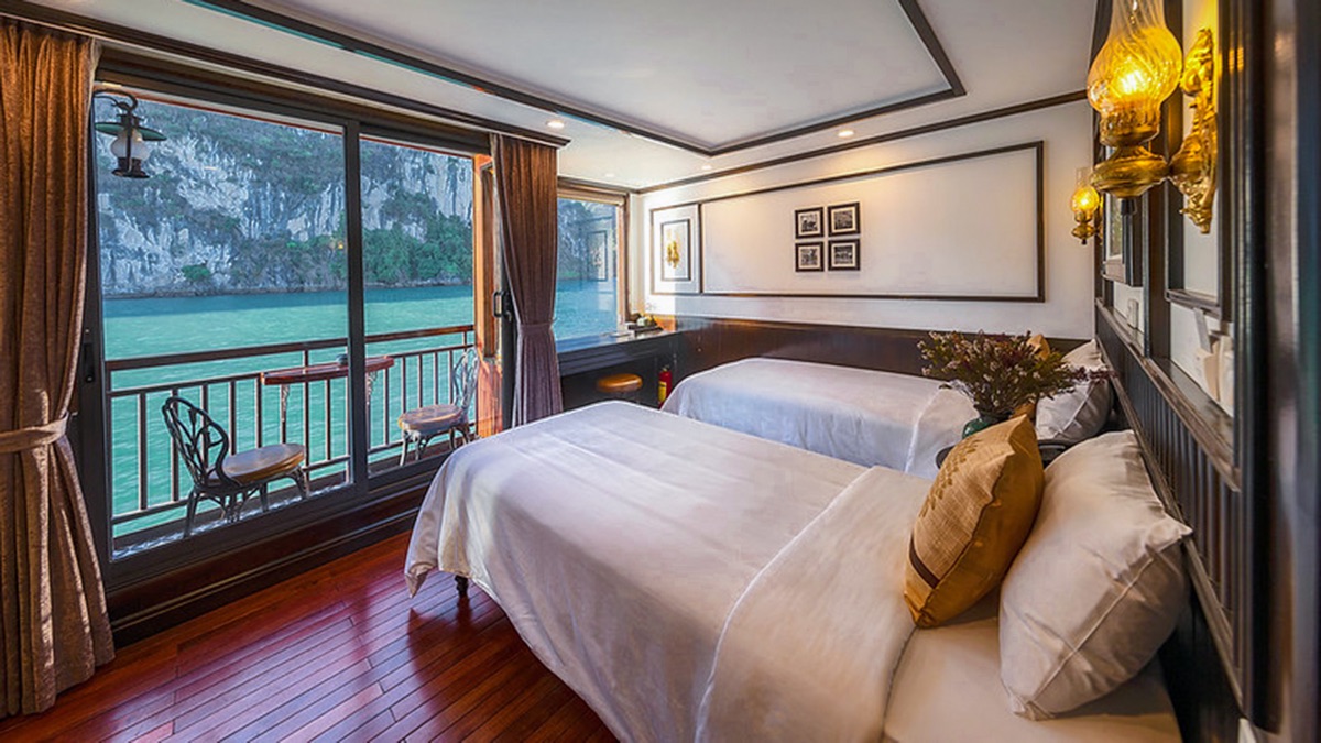 Deluxe Balcony Connecting cabin aboard Sena Cruises