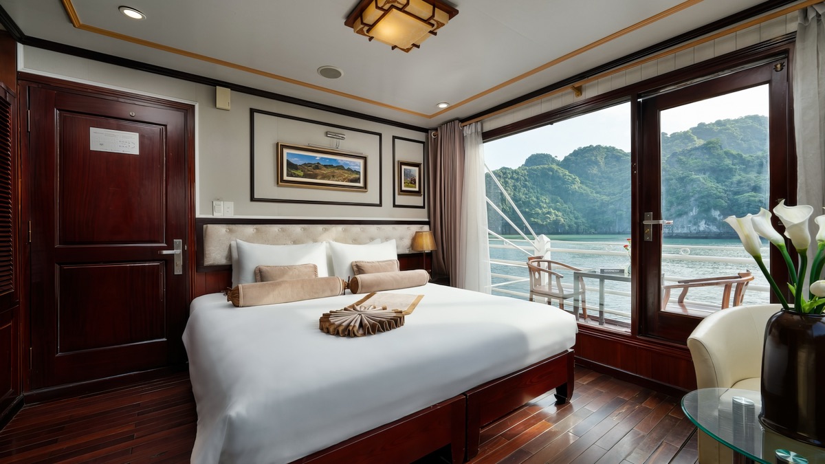 Suite Balcony cabin aboard Swan Cruises