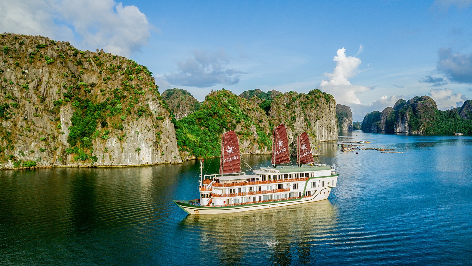 Heritage Line Ylang Cruise in Lan Ha Bay